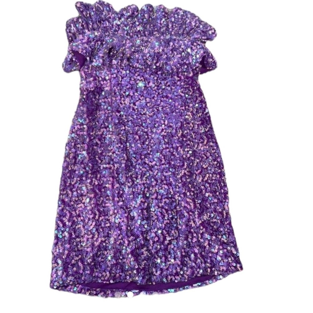 Sequin Purple Mini Dress